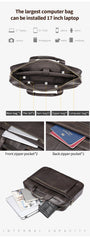 Laptop Bag Men Leather Bags Men's Briefcases Bags