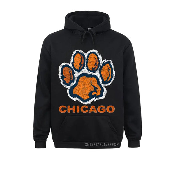 Vintage Foot Paw Bear Chicago Sweatshirts Hoodies