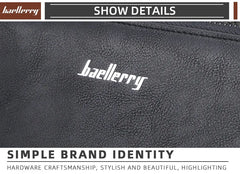 Baellerry Men's Long Purse Men Wallets Double Zipper