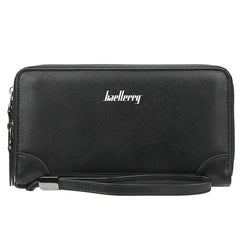 Baellerry Men's Long Purse Men Wallets Double Zipper