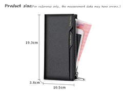 Men's leather handbag, multifunctional long wallet
