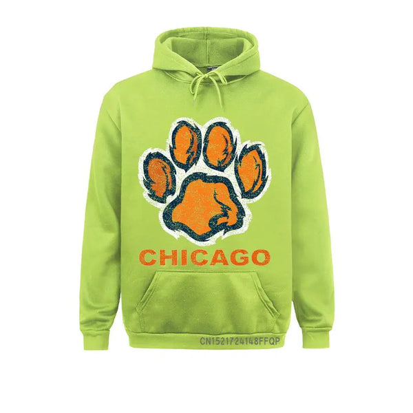 Vintage Foot Paw Bear Chicago Sweatshirts Hoodies
