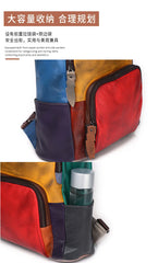 Casual Daily Genuine Leather Backpack Woman Unique