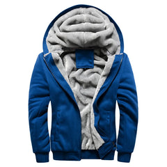 New Men's Hoodies Jacket Winter Thick Warm Sweatshirts