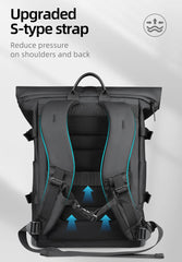 Heroic Knight Roll Top Backpack Waterproof Men