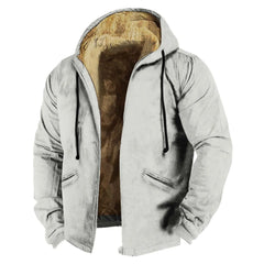 Men'S Winter Jacket Warm Thickened Fleece Jacket