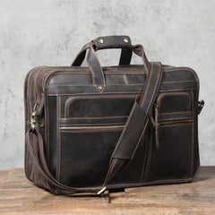 Vintage Men's Vintage Genuine Leather Briefcase Laptop Bag