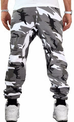Men Trousers Casual Jogger Camouflage Ankle Casual Pants
