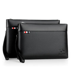 Men's Casual Business Large Capacity Clutch Leather Bag