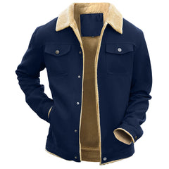Men's Jackets Winter Warm Waterproof Fleece Coat