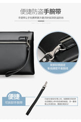 Men's Casual Business Large Capacity Clutch Leather Bag