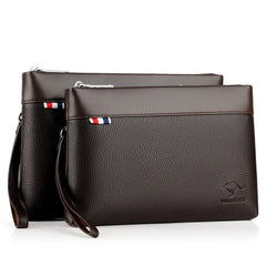 Men's Casual Business Large Capacity Clutch Leather Bag