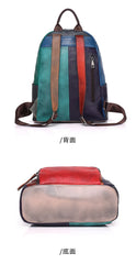 Casual Daily Genuine Leather Backpack Woman Unique