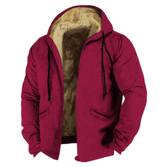 Men'S Winter Jacket Warm Thickened Fleece Jacket