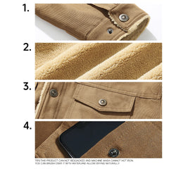 Men's Jackets Winter Warm Waterproof Fleece Coat