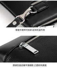 Men's Casual Business Large Capacity Clutch Leather Bag