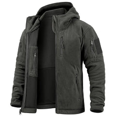 Men's Tactical Fleece Jacket Winter Warm  Hoodies Coats