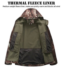 Men's Silent Camouflage Hunting Jacket Soft Outdoor Jackets