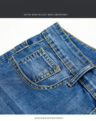 Men's Slim Denim shorts Summer  Fashion Casual Pants
