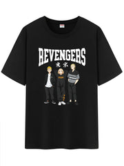 Unisex Anime Pattern T-Shirt,Graphic Short Shirt