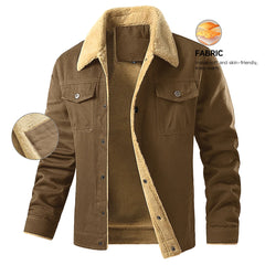 Men's Jackets Winter Warm Waterproof Fleece Coat