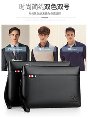 Men's Casual Business Large Capacity Clutch Leather Bag