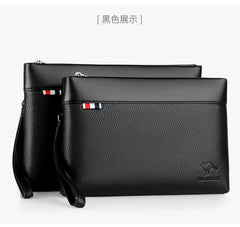 Men's Casual Business Large Capacity Clutch Leather Bag
