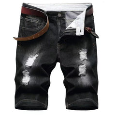 Men Blue Denim Shorts Italian Style Male Shorts Jeans