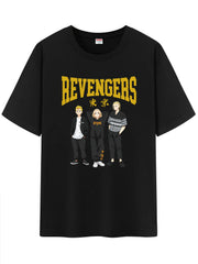 Unisex Anime Pattern T-Shirt,Graphic Short Shirt