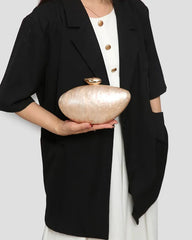 Evening Bag for Women Trendy Acrylic Clutch Purse with Chain
