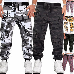 Men Trousers Casual Jogger Camouflage Ankle Casual Pants