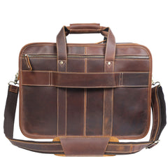 Vintage Men's Vintage Genuine Leather Briefcase Laptop Bag