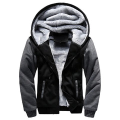 New Men's Hoodies Jacket Winter Thick Warm Sweatshirts