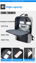 Waterproof Business Backpack Men USB School Backpacks