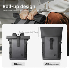 Heroic Knight Roll Top Backpack Waterproof Men