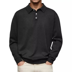 Men's Long Sleeve Polo Shirts  Casual Polos Men Tops