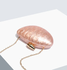 Evening Bag for Women Trendy Acrylic Clutch Purse with Chain