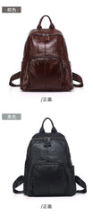 Casual Daily Genuine Leather Backpack Woman Unique