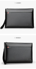 Men's Casual Business Large Capacity Clutch Leather Bag