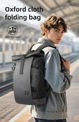 Heroic Knight Roll Top Backpack Waterproof Men