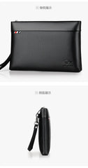Men's Casual Business Large Capacity Clutch Leather Bag