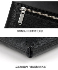 Men's Casual Business Large Capacity Clutch Leather Bag