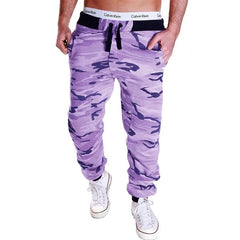 Men Trousers Casual Jogger Camouflage Ankle Casual Pants