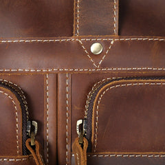 Vintage Men's Vintage Genuine Leather Briefcase Laptop Bag