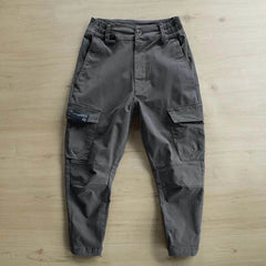 Mens Fashion Casual Loose Hip Hop Nine Point Casual Pants