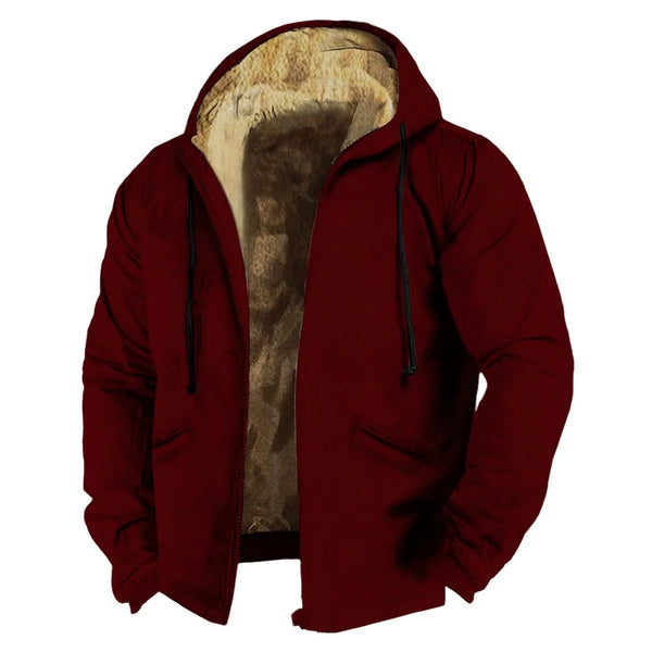 Men'S Winter Jacket Warm Thickened Fleece Jacket