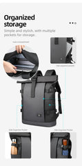 Heroic Knight Roll Top Backpack Waterproof Men