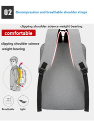 Waterproof Business Backpack Men USB School Backpacks