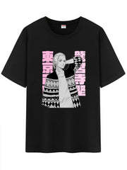 Unisex Anime Pattern T-Shirt,Graphic Short Shirt
