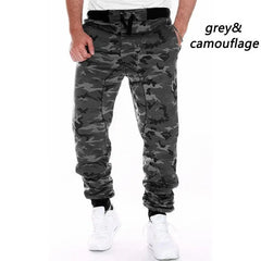 Men Trousers Casual Jogger Camouflage Ankle Casual Pants